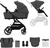 KINDERKRAFT SELECT Kočík kombinovaný Yoxi 2v1 Moonlight Grey