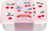 A Little Lovely Company - boîte à déjeuner en acier inoxydable avec couvercle en plastique - cerises