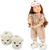 Götz bábika Little Kidz PJ Party s papučkami 36cm