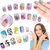 TASIA - Stylová sada Nail Art s třpytkami a samolepkami