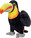 Tucan de pluș 20cm 2culori