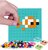 PIXIE CREW panneau mosaïque carré turquoise