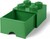 LEGO® úložný box 4 - so zásuvkou tmavo zelená  250 x 250 x 180 mm