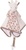 BK LUCY BABY doudou, bordure marron (30cm) avec boîte cadeau Bukowski Design