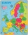 Bigjigs Toys Drevené puzzle mapa Európy 25 dielikov