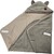 EKO Fußsack für Autositz Baumwolle Velvet Dunkel Beige 110x100cm