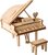 RoboTime drevené 3D puzzle Veľké piano