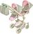 DeCuevas 90868 Passeggino pieghevole per bambole gemelle con borsa Botanic 2026 – 91 cm