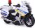 Moto polizia con effetti 18cm