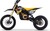 Motocross elettrico per bambini e adolescenti Beneo Motors Falcon giallo - 1600W