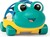 OBALL Autíčko a hrkálka 2v1 Curious Car korytnačka Neptune™ 3m+