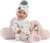 Guca 944 New BORN DIEVČATKO - realistická bábika bábätko s celovinylovým telom - 42 cm