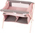 Götz Puppenbett und Wickeltisch rosa-grau