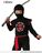 NINJA čierny drak detský kostým veľkosť(130-142cm)