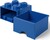 LEGO® úložný box 4 - se zásuvkou modrá 250 x 250 x 180 mm