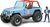 BRUDER 02541 Jeep WRANGLER Cross Country modrý s figúrkou jazdca