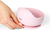 BABYONO Silikonschnuller mit Saugnapf - pink 6m+