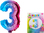 Aufblasbarer Ballon - Nummer 3 Regenbogen