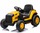 Licencovaný elektrický Báger Caterpillar, Jednomiestny, žltý, USB vstupom na MP3 Prehrávač