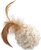 Hračka Magic Cat loptička ženilková s pierkami a catnipom mix 14cm