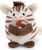 NICI peluche MyMochi Zebra Stripey 8 cm con palla e costume da giocatore di football americano, rega
