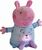 Peppa Pig 2in1 Plüsch-Schläfer spielend + hell, blau, 25 cm