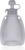 Bolsa de silicona rellenable para comida infantil, Transparent Grey