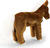 Cavallo di peluche marrone in piedi 23 cm ECO-FRIENDLY