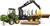 BRUDER 02133 traktor John Deere 1210E s ramenom a 4 kladami