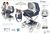 DeCuevas 82044 Carucior pliabil pentru papusi REBORN cu umbrela de soare si accesorii VINTAGE 2023
