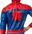 SPIDERMAN BLACK LINE dětský kostým velikost L(122-128 cm)