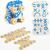 CLIXO Designer Beige &amp; Grey - magnetisches Bausteinspielzeug 9-teilig