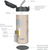 Termoska na tekutiny so slamkou 400 ml, Candy pink