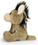 Portachiavi in peluche / ciondolo asino 9 cm ECO-FRIENDLY PLUSH WORLD