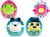TAMAGOTCHI Mametchi синя плюшена играчка 26см