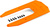 Carcasa del chasis Traxxas naranja (para Sledge)