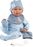 Llorens M741-20 oblečenie pre bábiku bábätko NEW BORN veľkosti 40–42 cm s doplnkami
