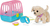 Zapf BABY born Mein fröhlicher Hund mit Transportbox