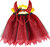 Costume enfant diablesse jupe tutu avec serre-tête
