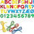 Quercetti Play Montessori - Prevliekanie ABC+123