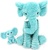Ptipotos Plüschelefant Dimoitou blau - Mama mit Baby