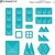 CONNETIX® Charity Pack Teal magnetická stavebnica 20 ks