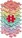 Muffik Ensemble de tapis orthopédiques - Arc-en-ciel Pastel