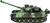 Carro armato RC 2,4GHz con pacco ricaricabile con luce con suono 37x18x16cm
