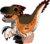 EUGY Velociraptor 3D kartonska sestavljanka