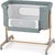 PETITE&amp;MARS Kinderbett verstellbar Grace Compacti Foggy Green