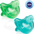 CHICCO Cumlík celosilikónový Physio Soft chlapec 2 ks, 6-16m