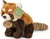 Plyšová panda červená 18 cm ECO-FRIENDLY