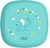 CHICCO Set za jelo - zdjela i tanjur plavi 12m+