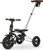 QPLAY Tříkolka Nova Deluxe 5v1 Black, 10-72 měsíců